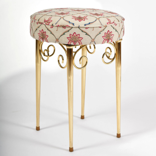 Brass Dressing Table Stool 01