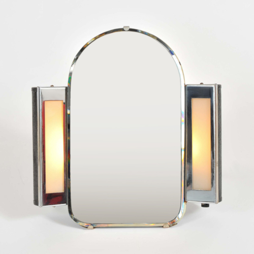 12 Illuminated Square Mirror Centerpiece by Valerie