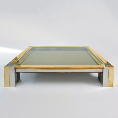 Brass Chrome Coffee Table 01