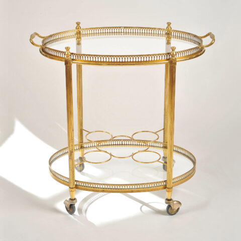 Brass Drinks Trolley 01