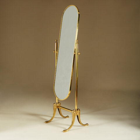 Brass Standing Mirror 268 V1