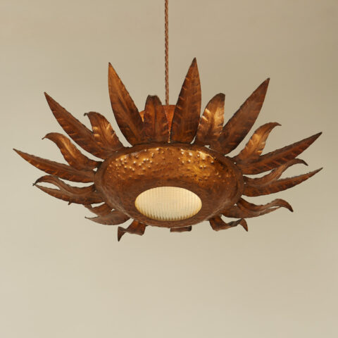 Copper Flower Ceiling Light 0277 V1