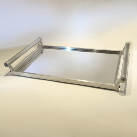 French Chrome Rectangular Tray 01