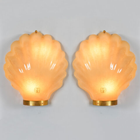 Pair Italian Shell Wall Lights 01