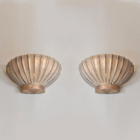 Pair Seguso Scallop Lights 01 Vw