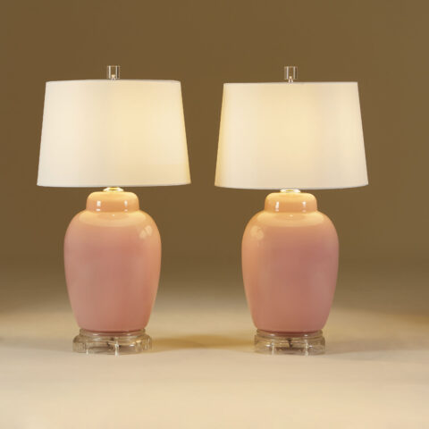 Pink Ceramic Table Lamps 126 V1