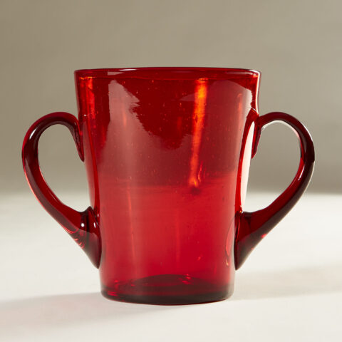 Red Glass Ice Bucket 0116 V1