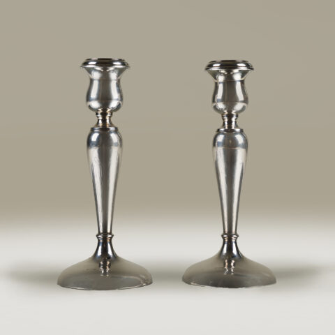 Silver Deco Candlesticks Valerie Wade 263392 V1