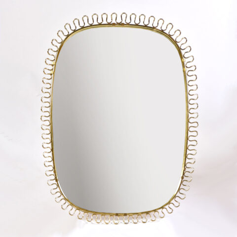 Twirl Brass Wall Mirror 01