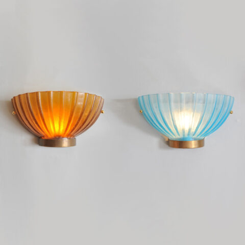 Two Seguso Scallop Lights 01 Vw