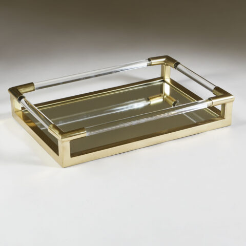 Us Lucite And Brass Tray 0118 V1