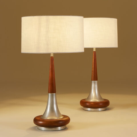 Walnut Table Lamps 110 V1
