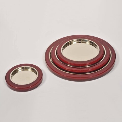 Set Us Red Mirror Trays I