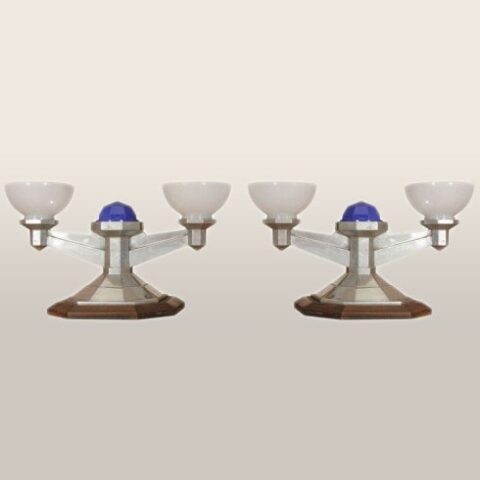 Valerie Wade Lt110 1930S Pair Italian Train Lights 01