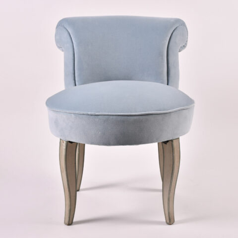 Vintage Pale Blue Dressing Chair 01