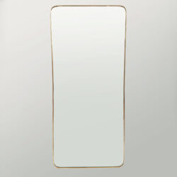 The image for 1950 Shaped Brass Mirror 01