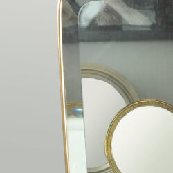 The image for 1950 Shaped Brass Mirror 02