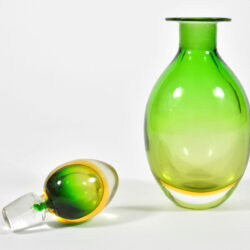 The image for 1950S Green Yellow Murano Decanter 02