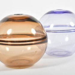 The image for 1950S Purple Bronze Globe Vases 03
