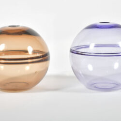 The image for 1950S Purple Bronze Globe Vases 04
