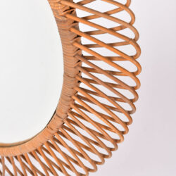 The image for Albini Wicker Oval Mirror 02