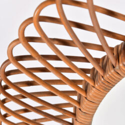 The image for Albini Wicker Oval Mirror 04