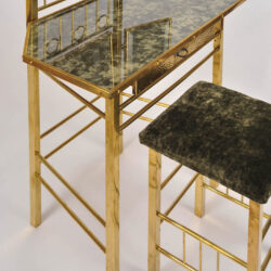The image for Brass Dressing Table And Stool 03 Vw
