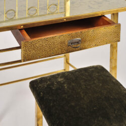 The image for Brass Dressing Table And Stool 04 Vw