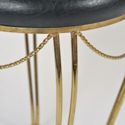 The image for Brass Stool Leather Seat 05