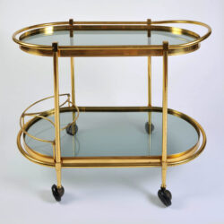 The image for Brass Trolley Smoked Glass 01