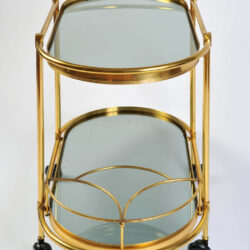 The image for Brass Trolley Smoked Glass 03