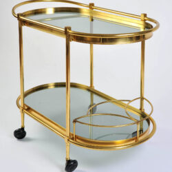 The image for Brass Trolley Smoked Glass 04