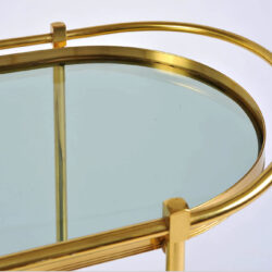 The image for Brass Trolley Smoked Glass 05