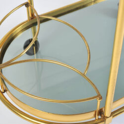 The image for Brass Trolley Smoked Glass 07