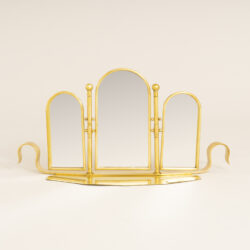 The image for Brass Triple Dt Mirror 0358