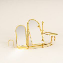 The image for Brass Triple Dt Mirror 0364