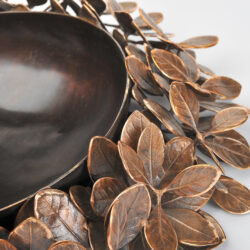 The image for Cast Bronze Leaf Bowl 02