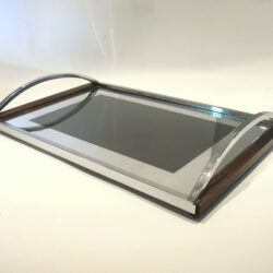 The image for Chrome Wood Tray 02