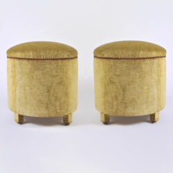 The image for Green Yellow Upholstered Stools 01A