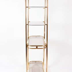 The image for Hollywood Regency Brass Shelves 03