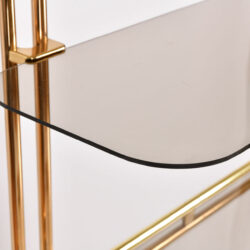 The image for Hollywood Regency Brass Shelves 06