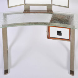 The image for Italian Glass Chrome Dressing Table 04Ajpg