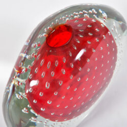 The image for Murano Red Bubble Vase 04