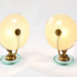 The image for Pair 1940S Flower Lamps 02