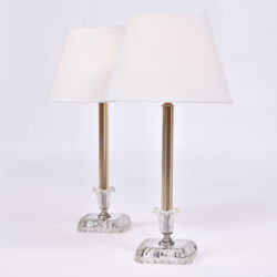 The image for Pair 1950S Us Glass Lamps 01