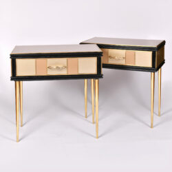 The image for Pair 1960S Gold Bedside Tables 01
