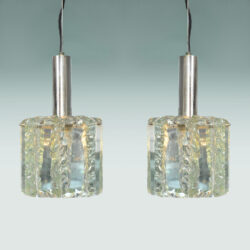 The image for Pair 1970S Glass Pendants 01