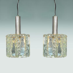 The image for Pair 1970S Glass Pendants 01