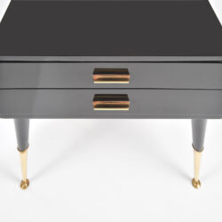 The image for Pair Black Lacquer Bedsides –3