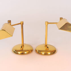 The image for Pair Brass Desk Lamps 02